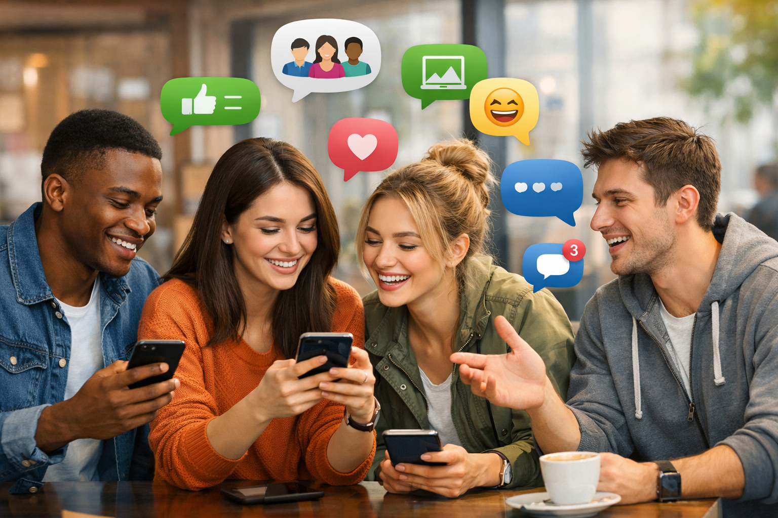 Group Messaging Through Phones